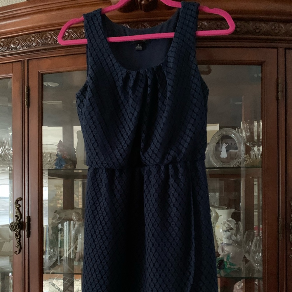 Navy blue mini dress